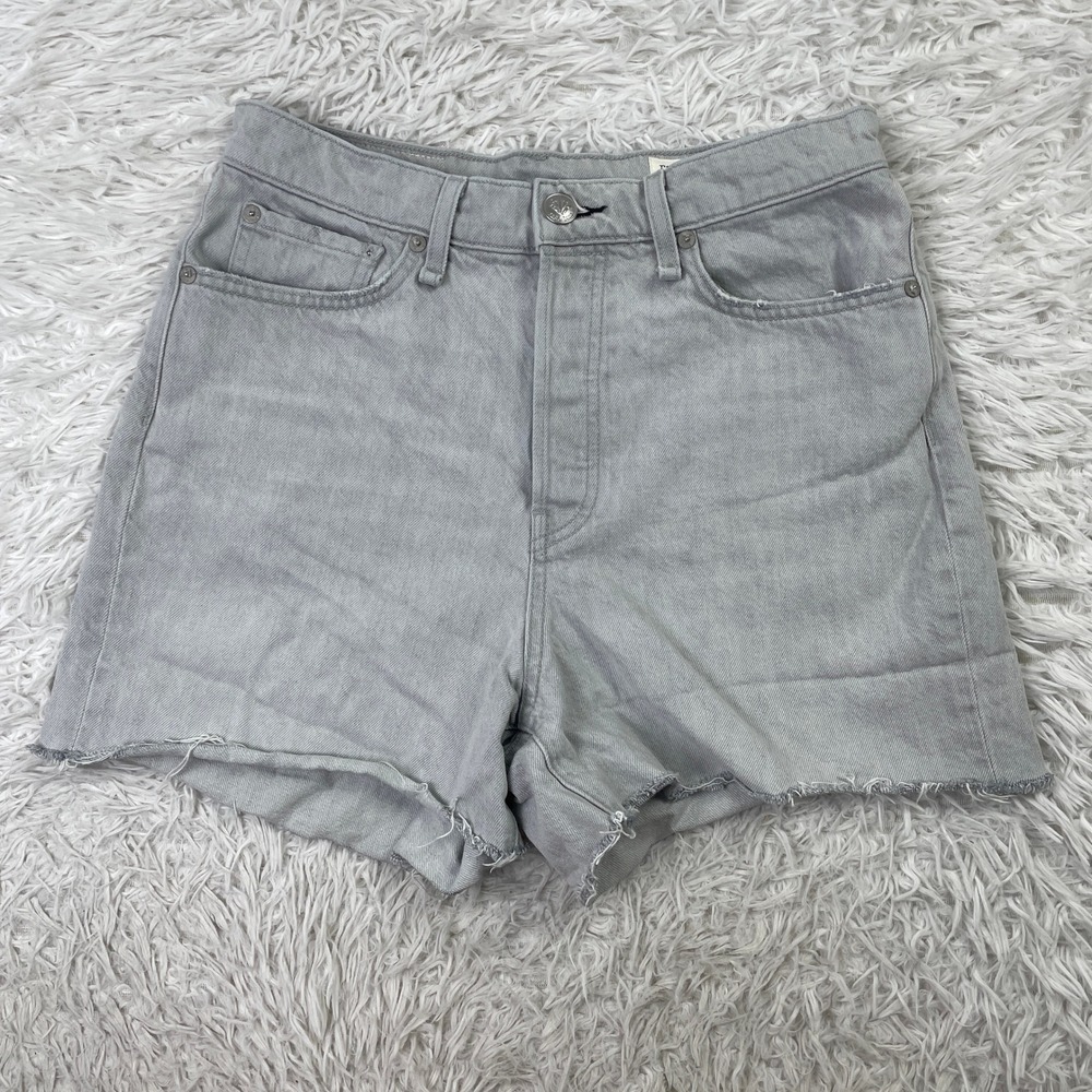 Rag &‎ Bone Shorts Womens 28 Anchor Gray Maya High Rise Shorty Short Denim Jean